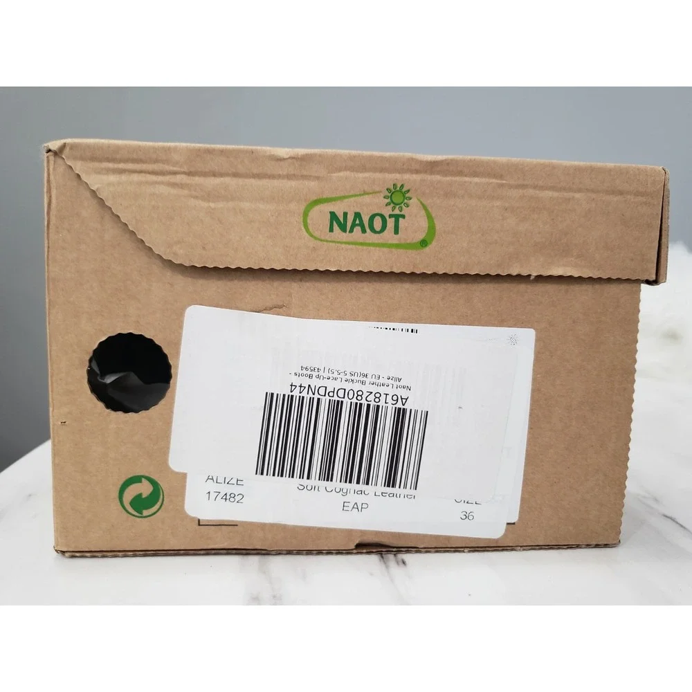 NEW NAOT Footwear Alize BOOTIES Boots Soft Cognac Leather Size EU 36 Fits 5-5.5